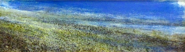 'Winter afternoon, Rannoch Moor', Acrylic & Pastel, 2011, 76 x 23 cm