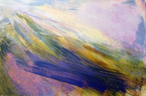 'Below Mid Hill, Luss', Acrylic & Pastel, 2009, 90 x 60 cm