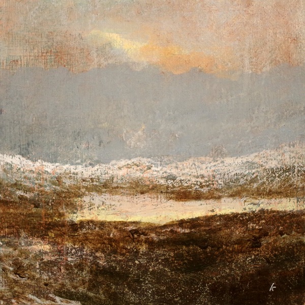 1s 'A Coigach landscape, January', Acrylic & Pastel, 2018, 30 x 30 cm