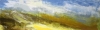 319 \'Towards the Mamores, a showery summers day\', Acrylic & Pastel, 2014, 76 x 23 cm