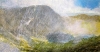 338 \'Passing shower, Lochnagar\', Acrylic & Pastel, 2015, 80 x 43 cm