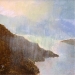 353 \'From the eastern shores of Loch Lomond\', Acrylic & Pastel, 2015, 30 x 30 cm