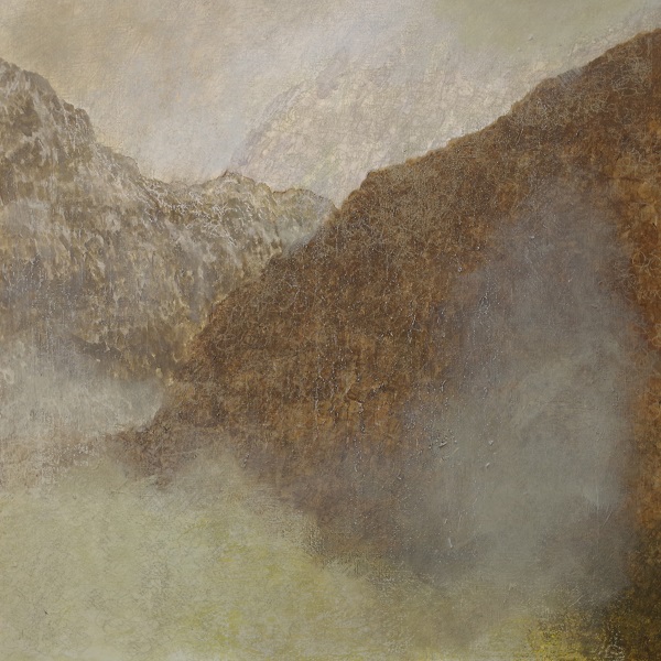 385 'A cold, damp winter's morning, Glencoe', Acrylic & Pastel, 2017, 80 x 80 cm