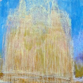 late-afternoon-the-cathedral-speyer-acrylic-pastel-2010-80-x-80-cm