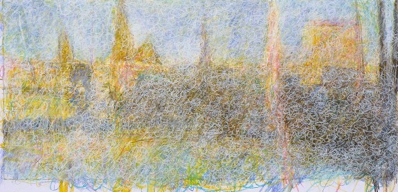 1.1. 'Harbour light, winter', pastel, 2003, 61 x 30cm