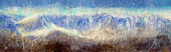 20 'From Creag MacRanaich, the Lawers group, Acrylic and Pastel, 2006, 74.5 x 32cm