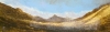 370 \'Glen Rosa, Isle of Arran. An April afternoon\', Acrylic & Pastel, 2016, 76 x 23 cm