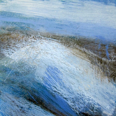 275 'From the east ridge of Beinn Lui, April', Acrylic & Pastel, 2013, 30 x 30 cm