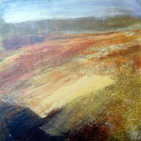 'From Beinn Inverveigh, October', Acrylic & Pastel, 2010, 60 x 60 cm