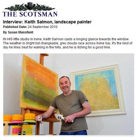 Keith Salmon Interview, The Scotsman 24 Sept 2010