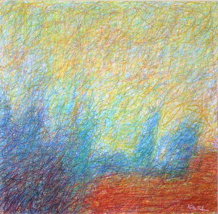 1.7 'Early Morning', Pastel, 2003, 45 x 45cm