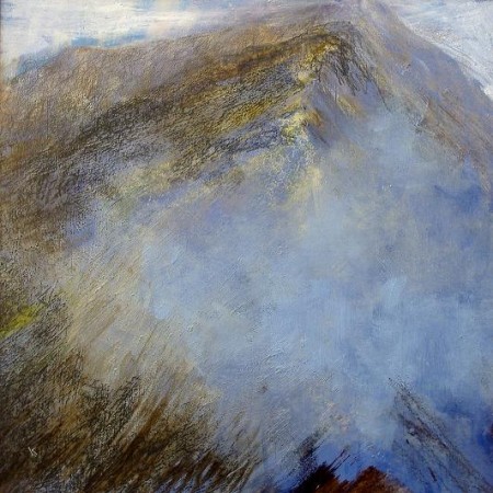 144 'Breaking cloud, Am Bodach', Acyrlic & Pastel, 2010, 80 x 80 cm