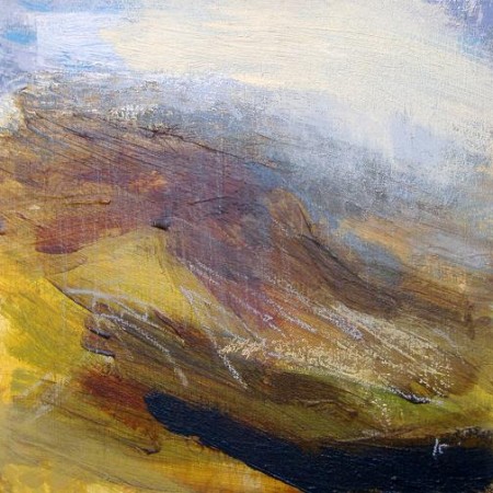 'On Rannoch moor', Acrylic & Pastel, 2010, 30 x 30 cm
