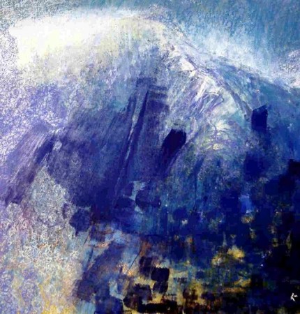 63  'Mists clearing Beinn Toaig', Acrylic & Pastel, 2007, 47