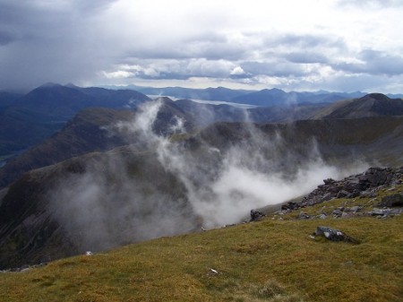 From Am Bodach, the Mamores
