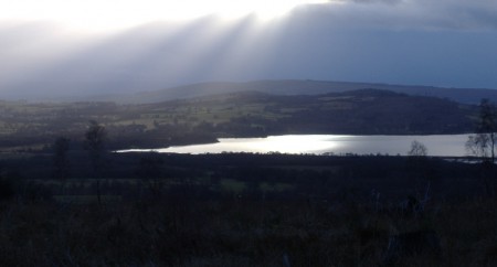 Fading light over Loch Lomond from the WHW