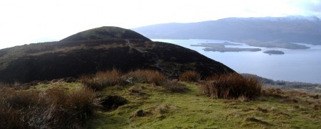 Near the summit of Conic Hill