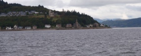 Towards Blairmore from the ferry