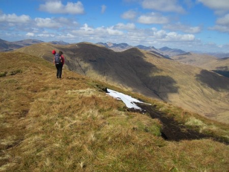 The perfect lunch spot ...the summit of Beinn Eich