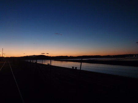 ' A cold evening - Irvine harbour side'