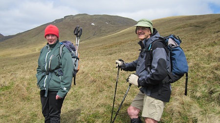 My two hill guides, Nita and Guy ....wouldn't be on the hills without them!